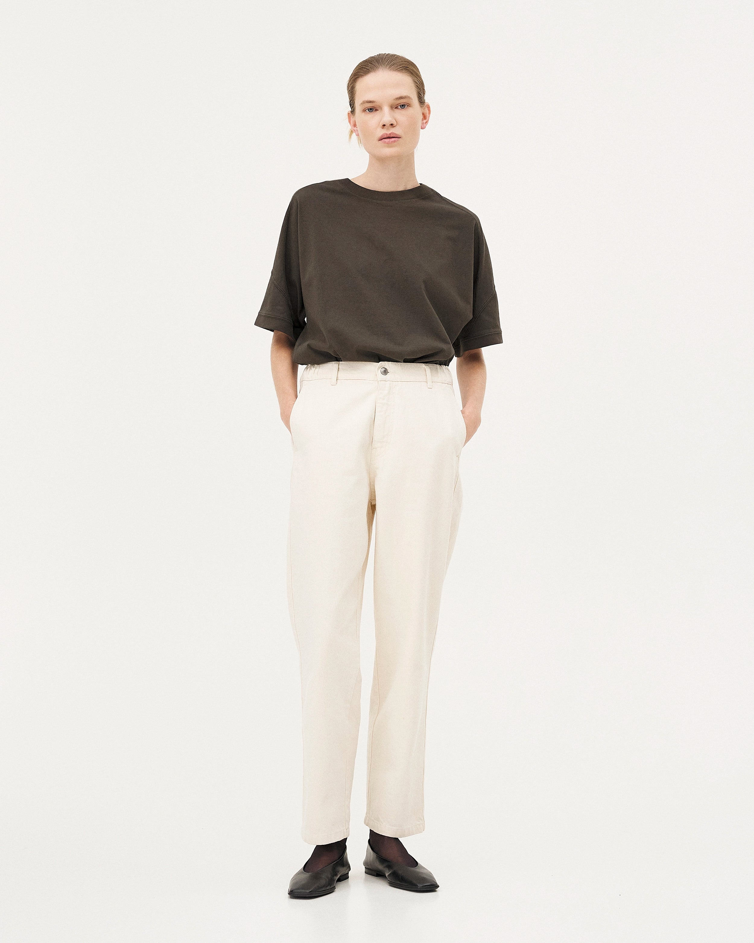 Haria Khaki, t-shirt en coton bio NOYOCO