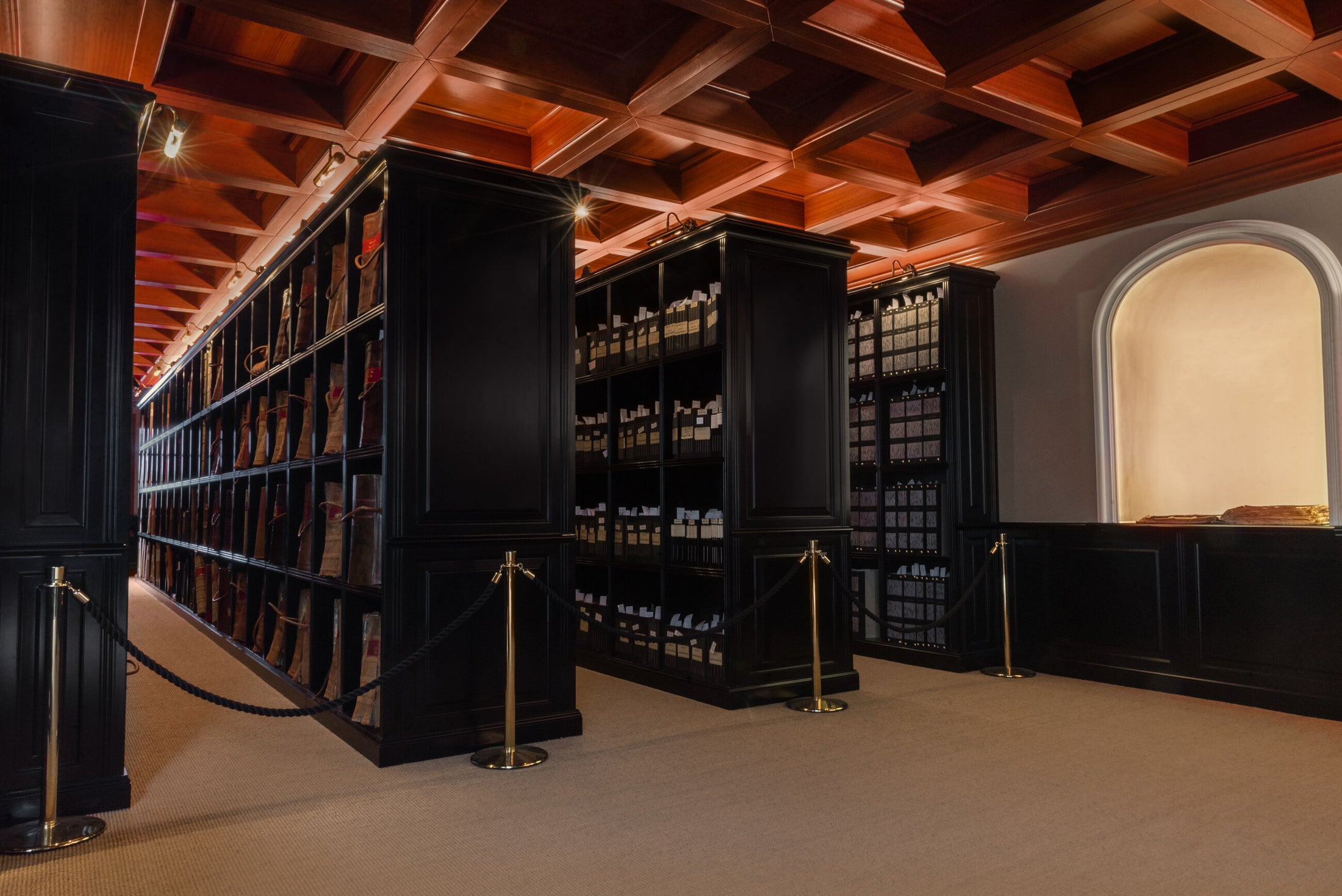 Vitale Barberis Canonico’s heritage archive room in Piedmont