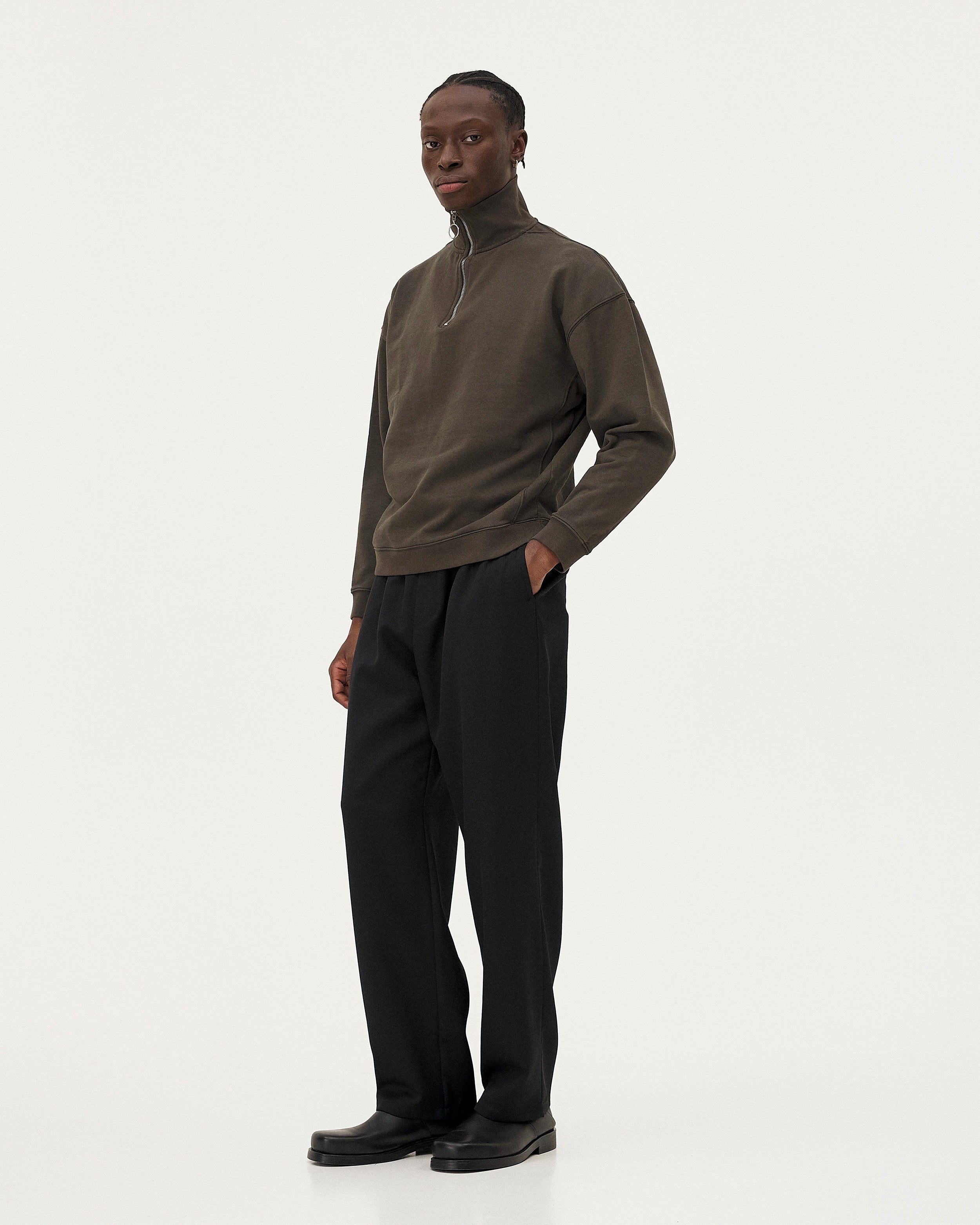 Omaha Khaki, sweatshirt en coton bio NOYOCO